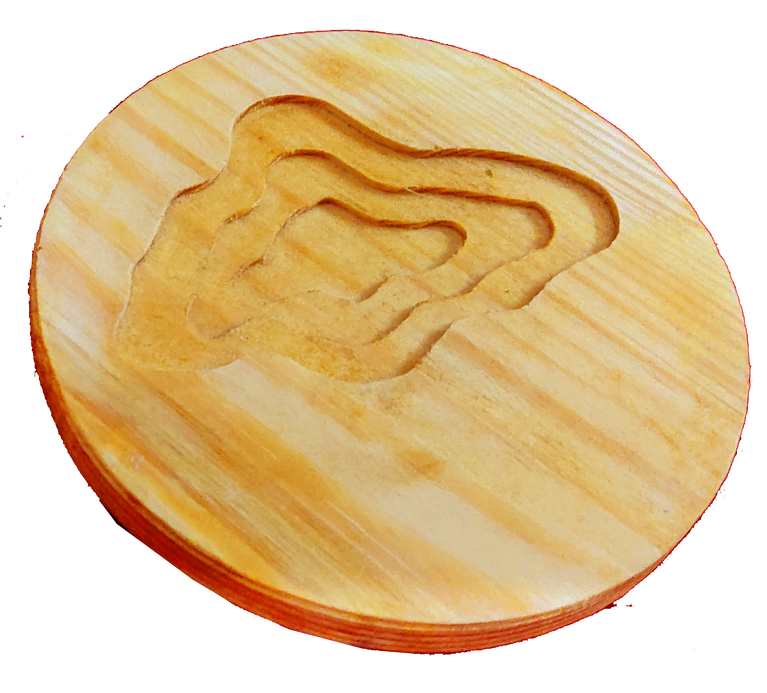 Wood River pattern coaster pack - 1 Epoxy Coasters For DIY Resin Coaster Blanks Artist and Hobbyist
