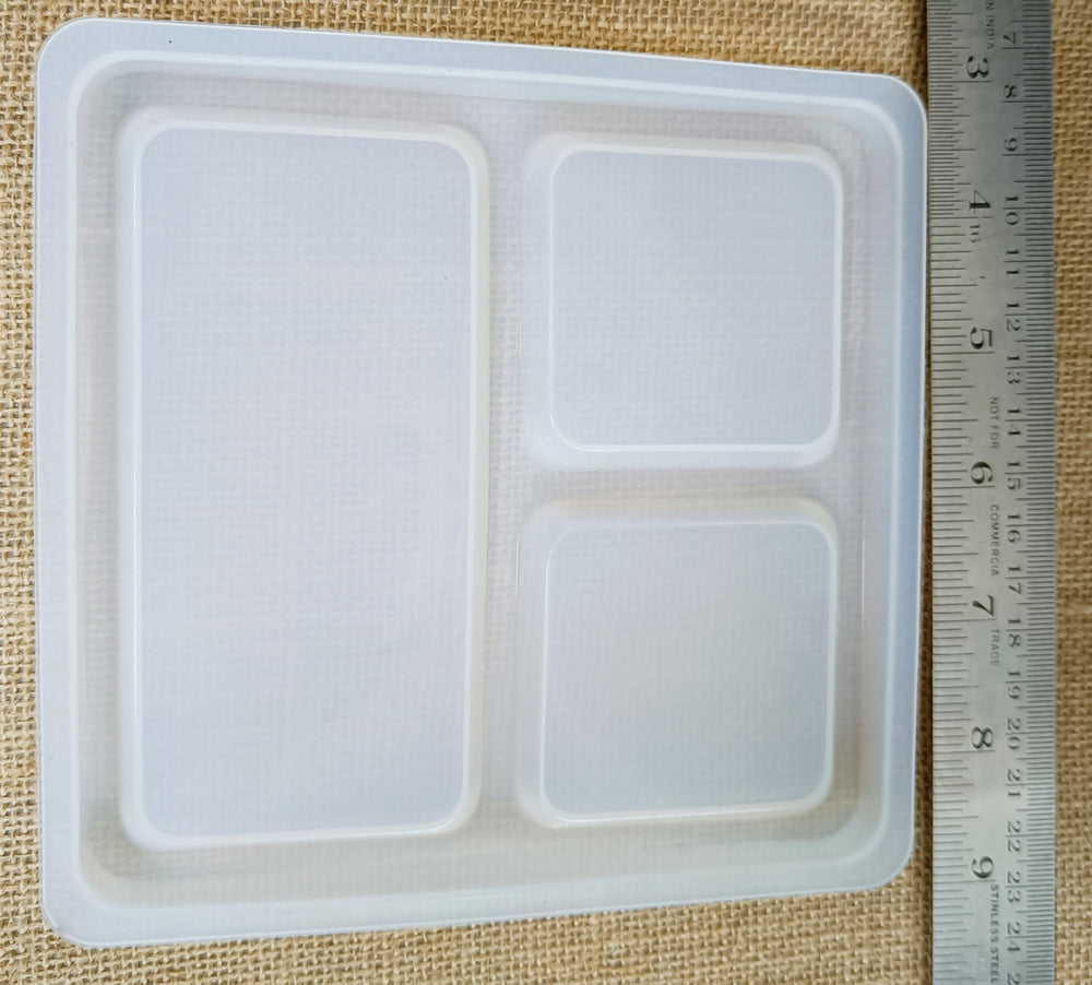 silicone resin cosmetic and stationery tray mould size is about 8 inch