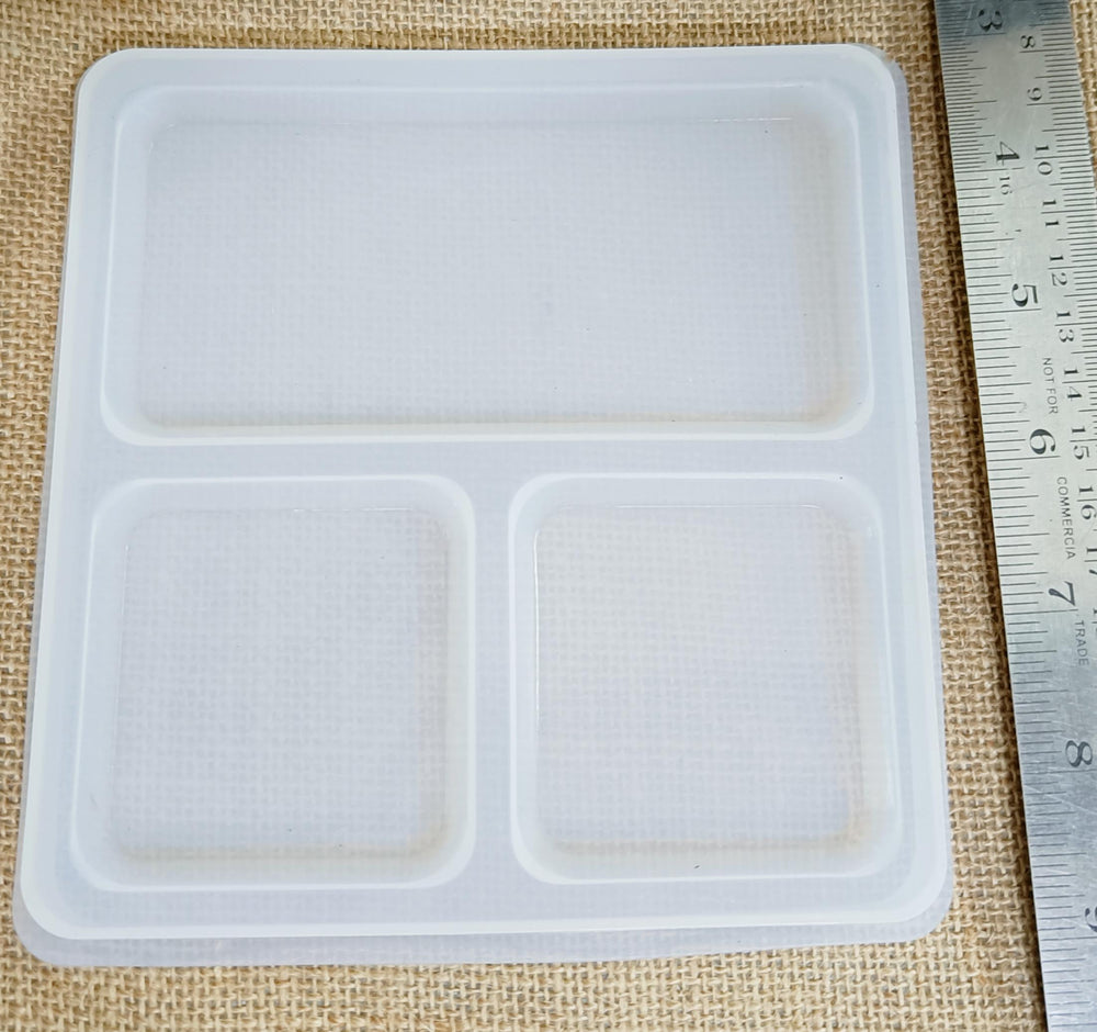 silicone resin cosmetic and stationery tray mould size is about 8 inch