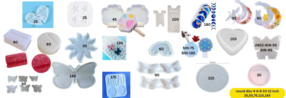 SPECIAL Festive promotion time scale offer on SNOOGG Silicone Utility and essential  Molds in Various designs and shapes.