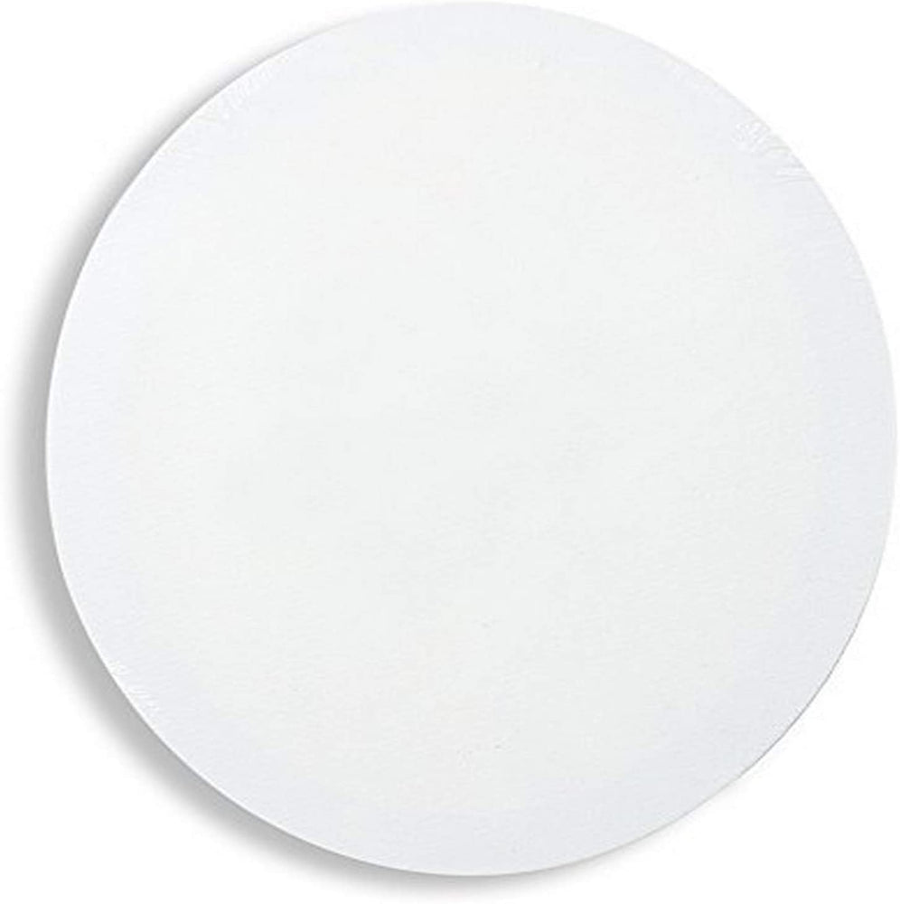 round shape medium grain stretched canvas frame ready to paint acid free acrylic titanium p