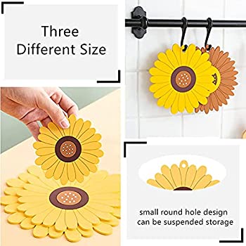 silicone mould for resin art casting etc design sun flower coaster size 4 inch pack of 4 se