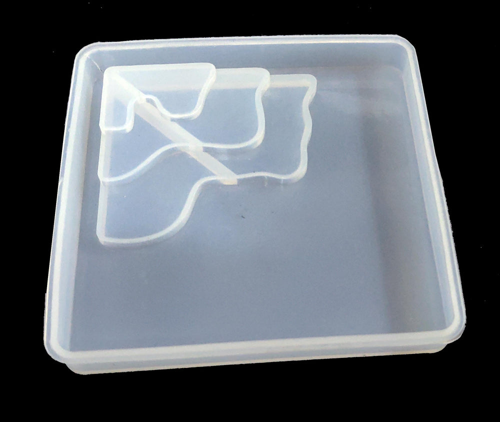 snoogg a 4 pack of river pattern coaster design b silicone molds for epoxy resin casting fo