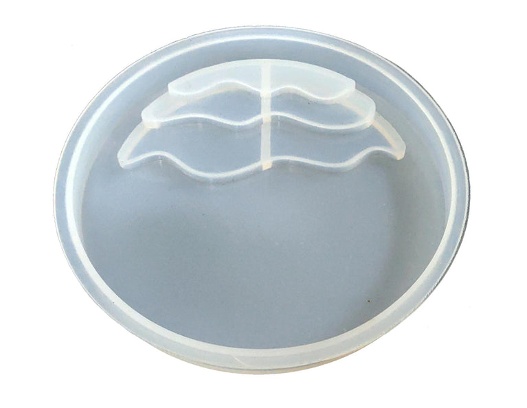 snoogg ™4 pack of river pattern coaster design h silicone molds for epoxy resin casting f
