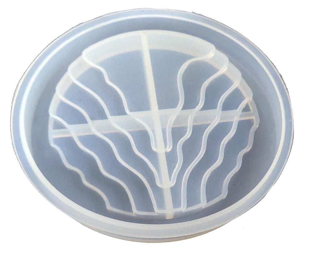 snoogg ™4 pack of river pattern coaster design f silicone molds for epoxy resin casting f