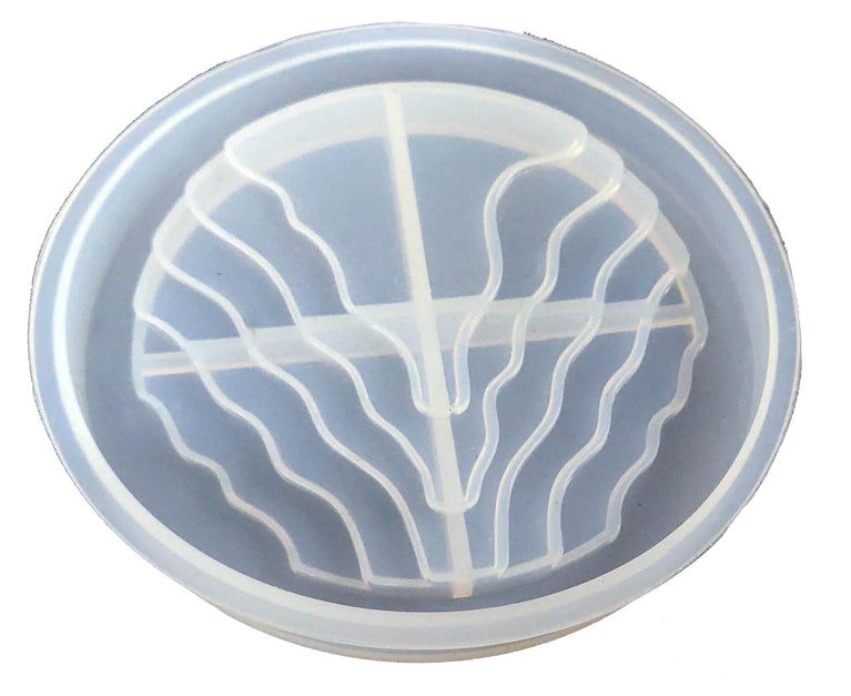 snoogg ™4 pack of river pattern coaster design f silicone molds for epoxy resin casting f