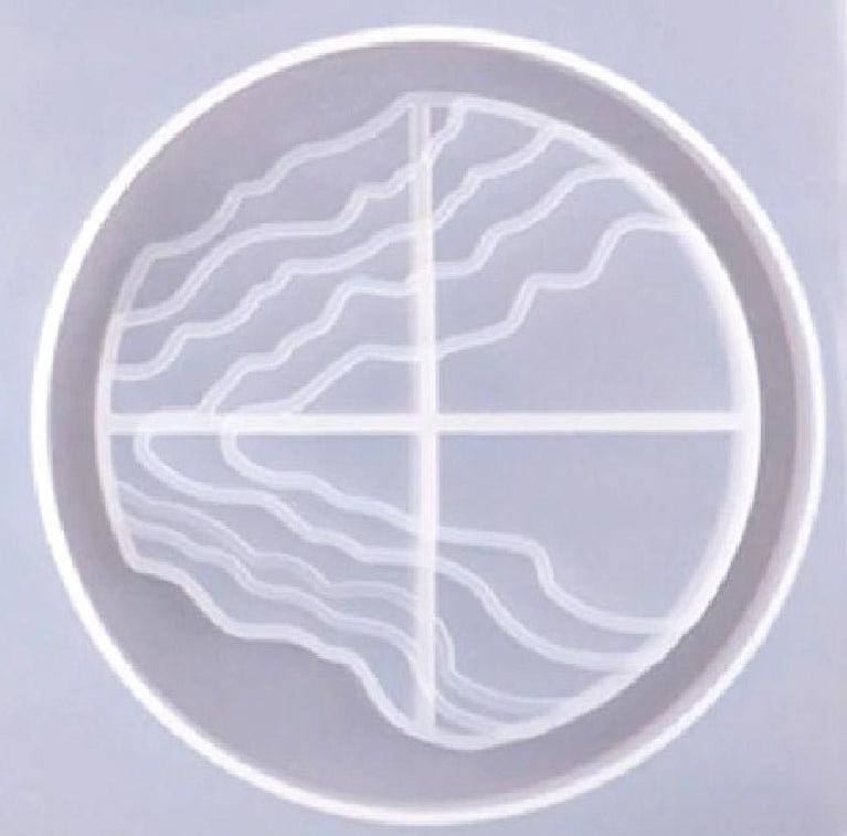 snoogg ™4 pack of river pattern coaster design f silicone molds for epoxy resin casting f