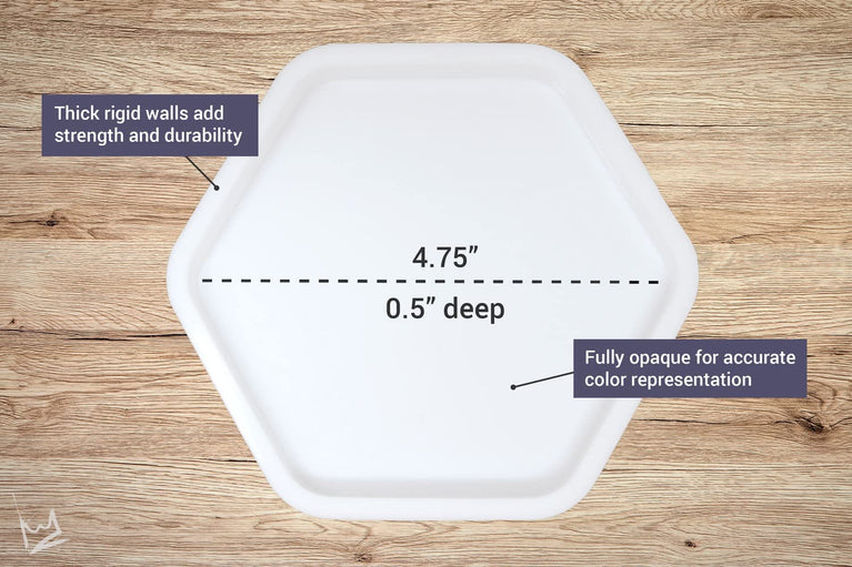 snoogg pack of 2 silicone moulds in hexagon shape for epoxy resin art diy