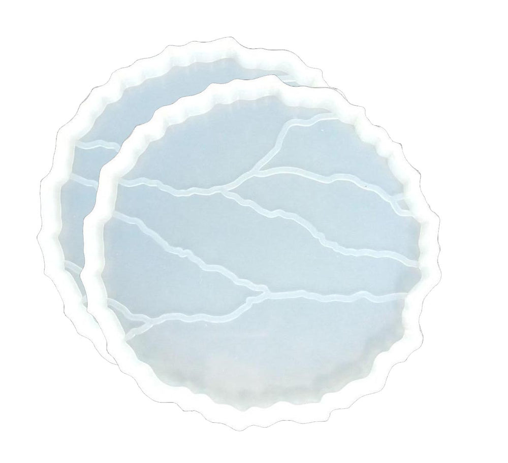 snoogg pack of 2 silicone moulds in crack shape for epoxy resin art diy