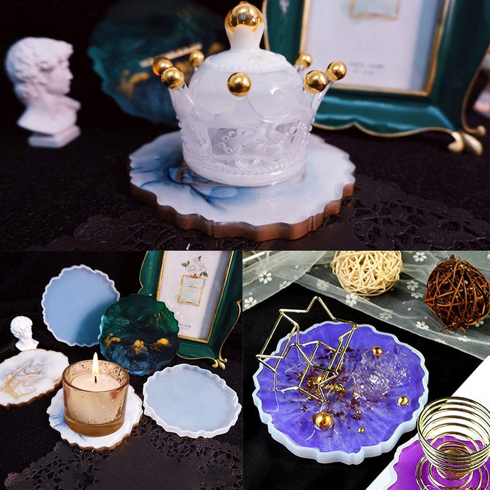 snoogg pack of 2 silicone moulds in a gate shape for epoxy resin art diy