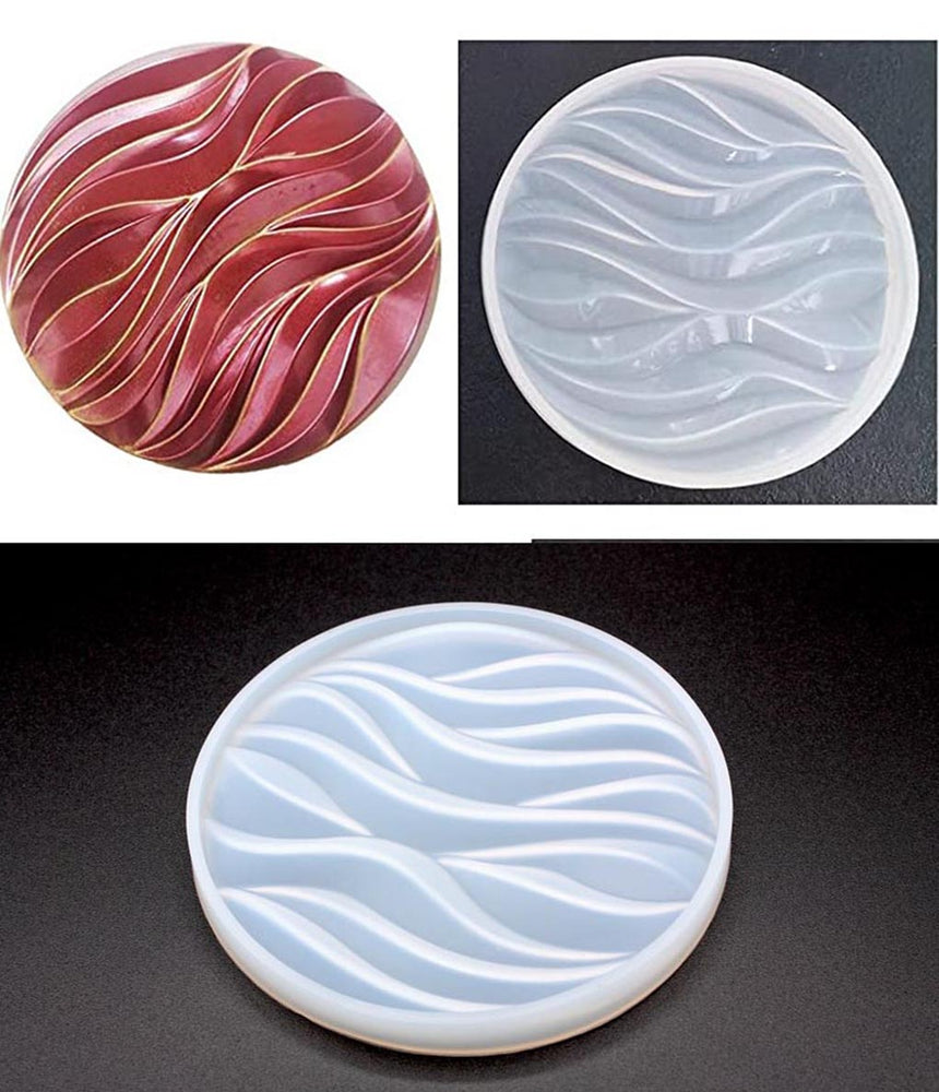 snoogg pack of 2 silicone moulds in round 3d shape for epoxy resin art diy