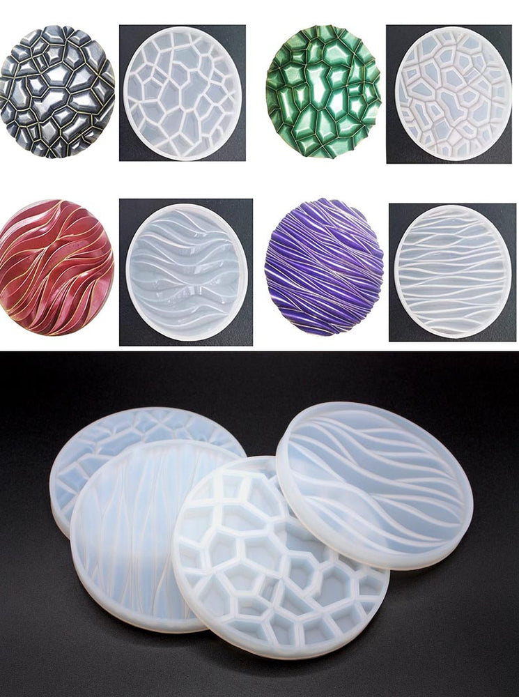 snoogg pack of 2 silicone moulds in round sk shape for epoxy resin art diy
