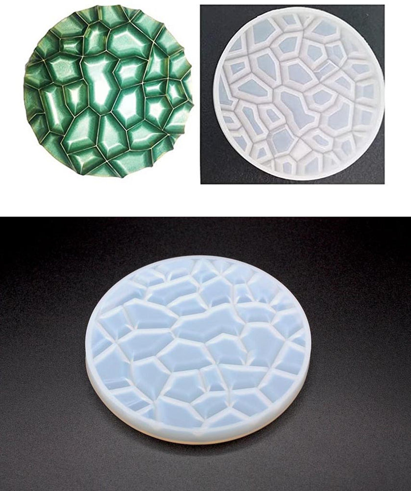 snoogg pack of 2 silicone moulds in round zb shape for epoxy resin art diy