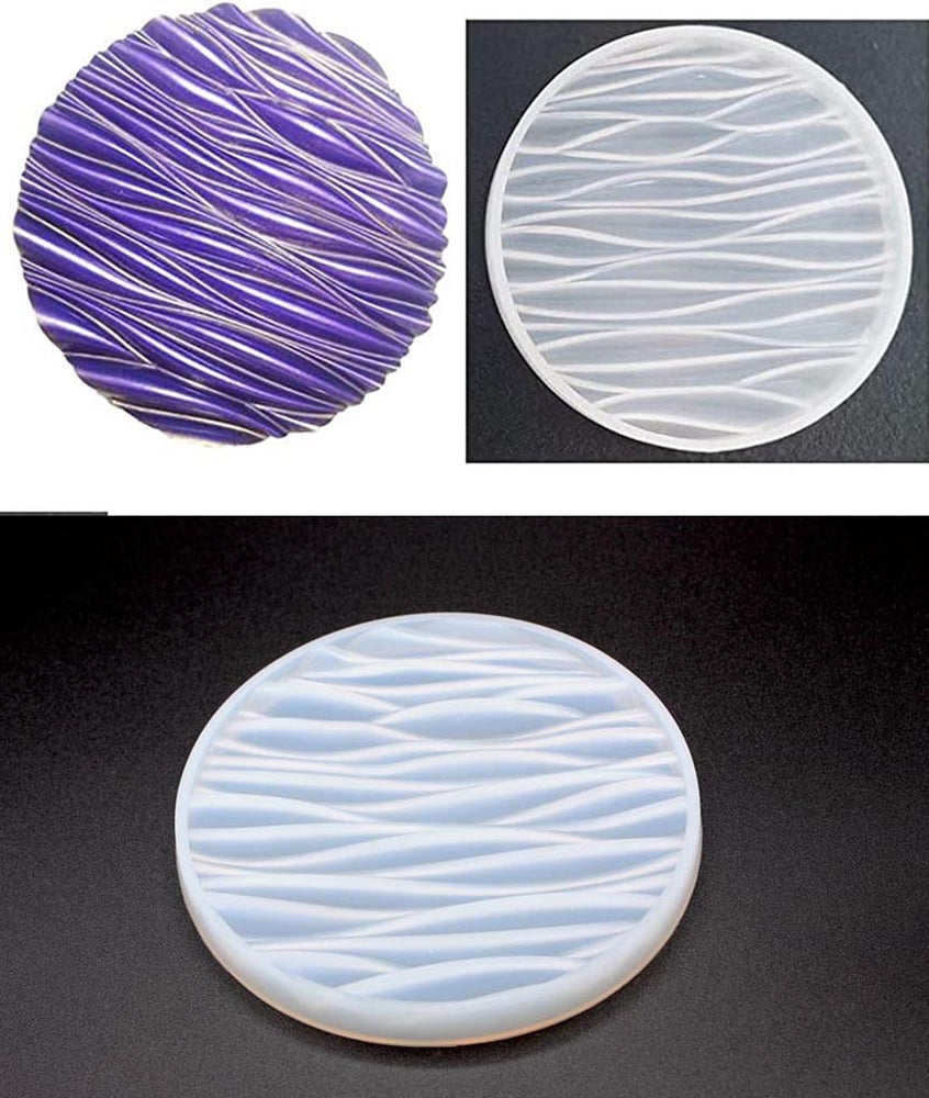 snoogg pack of 2 silicone moulds in round wv shape for epoxy resin art diy