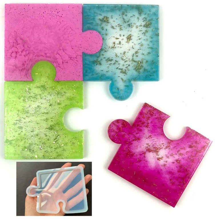 snoogg ™4 pack 10cm agate coaster silicone mould for use epoxy resin casting and resint a