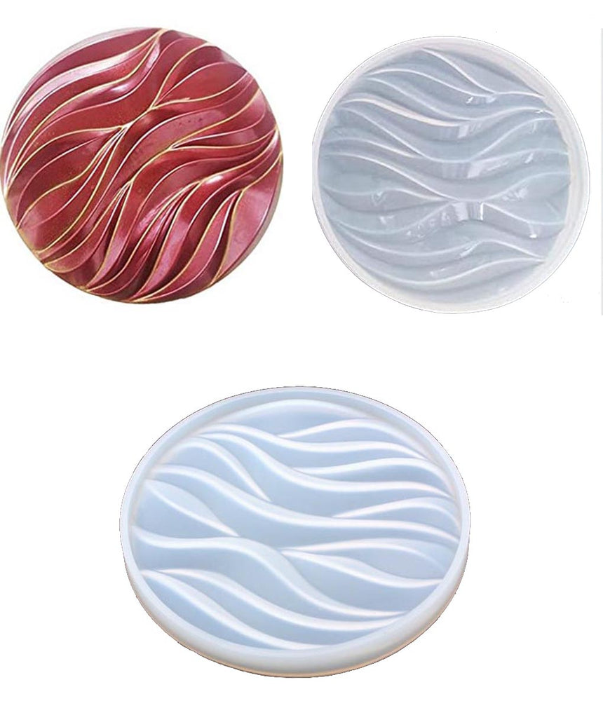 snoogg a 4 pack 10cm 3d depth heavy duty coaster design 3d silicone molds for epoxy resin c