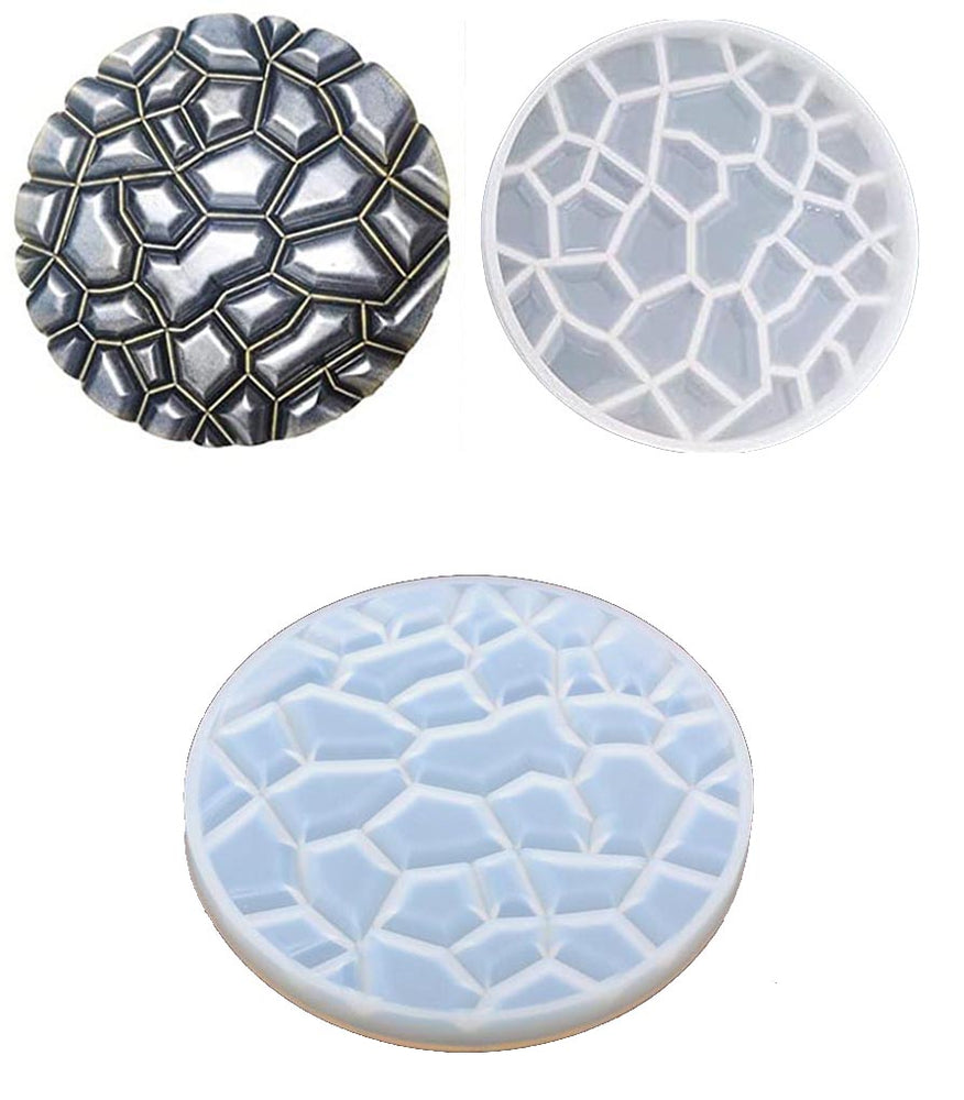 snoogg a 4 pack 10cm 3d depth heavy duty coaster design skin silicone molds for epoxy resin