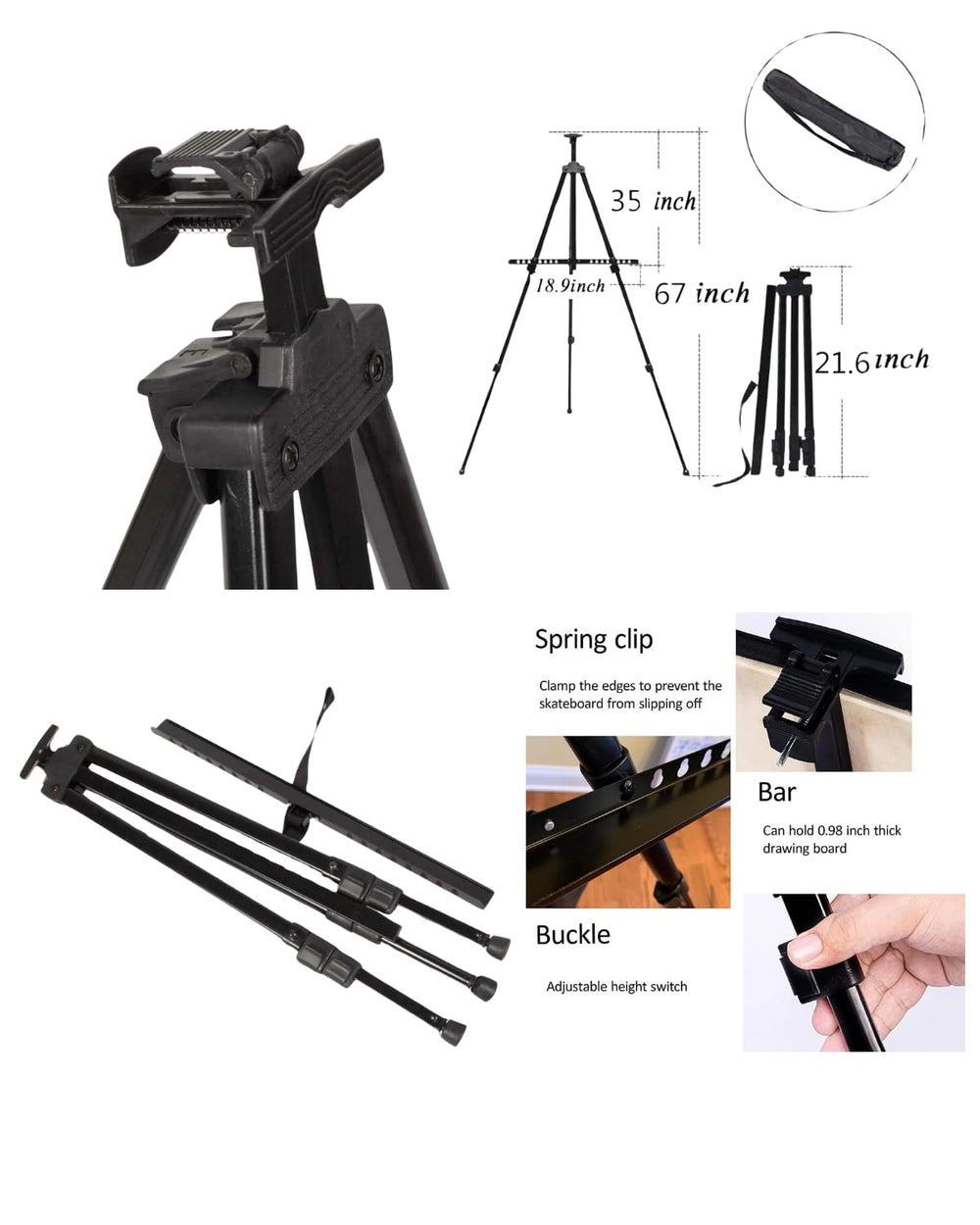 easel 68in