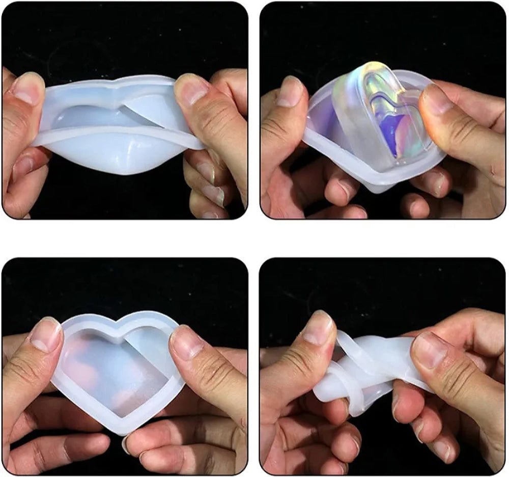 Finger Heart Silicone Mold  Korean Hand Heart Cabochon Making