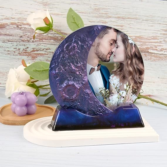 Snoogg Silicone Lunar Moon and Sun and Star Resin epoxy Mold for Frames Home Decor, DIY Crafts Project and Handmade Personalized Customize Gifts