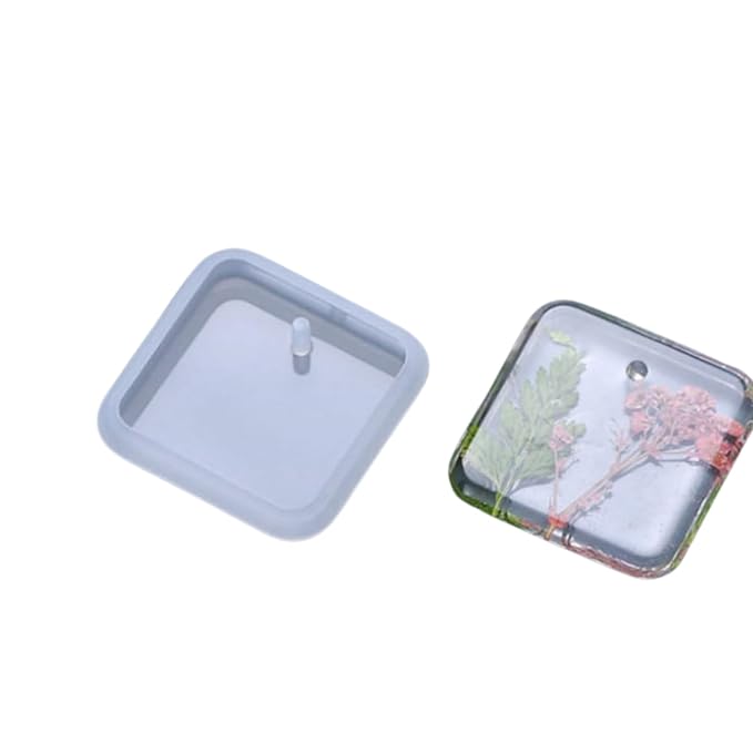 snoogg 6 piece key chain resin earring crystal pendants coaster silicone jewelry casting mo