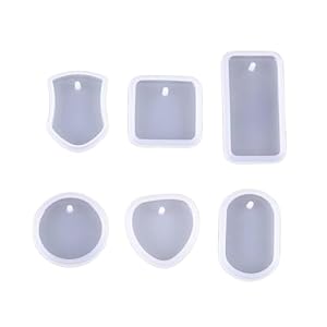 snoogg 6 piece key chain resin earring crystal pendants coaster silicone jewelry casting mo