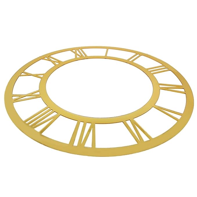 snoogg pack of 1 laser cut golden acrylic roman numbers resin art for clock making in resin
