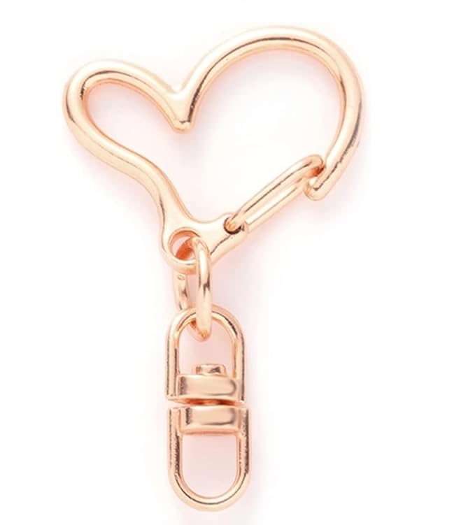 Snoogg Metal Swive Lobster Clasp Snap Hook Heart Shape Pack of 20 Pc