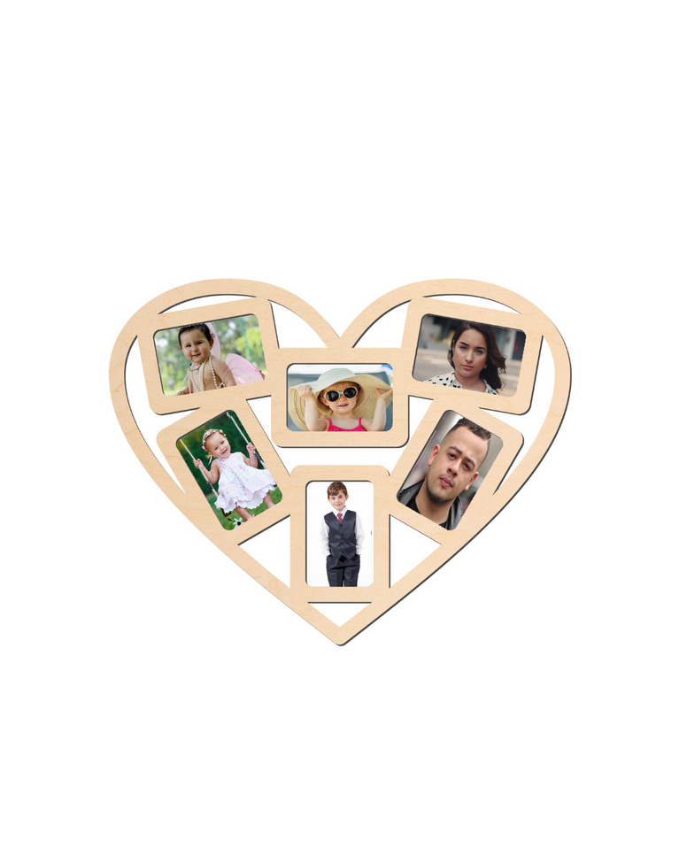 Snoogg Laser Cut Photo frame 4mm thickness MDF blank frame wall mount