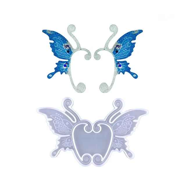 Butterfly shape earring pair – just arrived For Epoxy resin casting - Silicone Mold