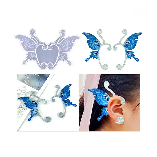 Beautiful Butterfly Earring pair Molds. Latest $ Creative Design. Silicone Molds for epoxy Resin casting