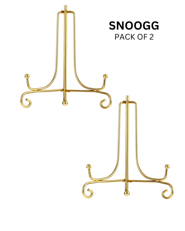 Snoogg Pack of 2 Size 6 inch Wood Display Easel Artist Easel Stand Art Craft Painting Easel Canvas Holder Table top Stand for Card Artist Photos Phone Wedding