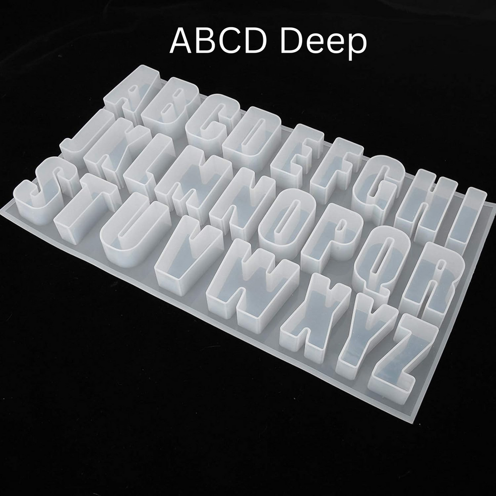 Various kind of ABCD Resin Art mold , Superior Quality of Silicone Light weight and Long lasting. Please selection options carefully