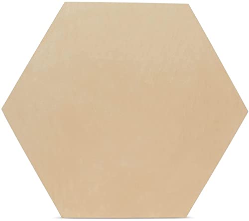 Snoogg MDF Pine Wood for Art and Craft for Resin Art, Mandala Art, Painting, Student Project, DIY Project. Shape Hexagon Size 8 Inch Pack of 8