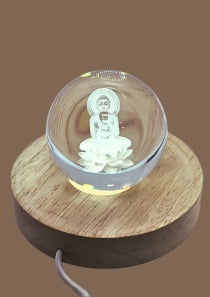 60 MM Heavy duty crystal Balls with 3D Laser engraving with or without LED base / Pedestal. Design : Terpanth Acharya’s