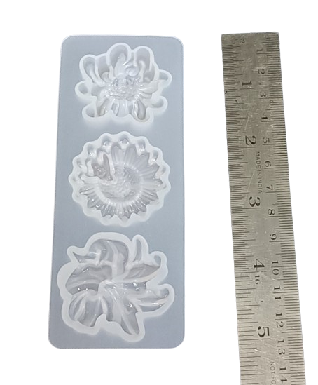 3 cavities different design resin jewellery moulds for pendent earrings key chain and more