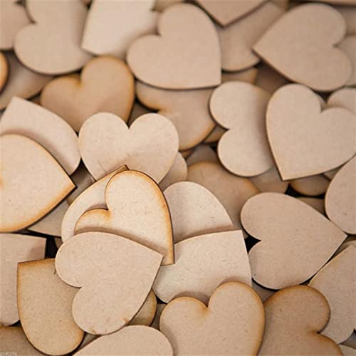 Snoogg MDF Pine Wood for Art and Craft for Epoxy Resin Art, Mandala Art, Painting, Student Project, DIY Plaque Handicraft. Shape Heart Size 10 Inch Pack of 8