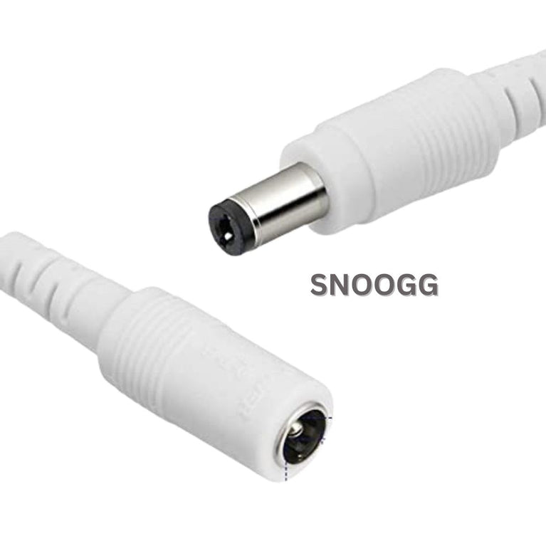 snoogg pack of 15 dc power 12v 5a female connector with 16 cm 2core wire for multiuse quick