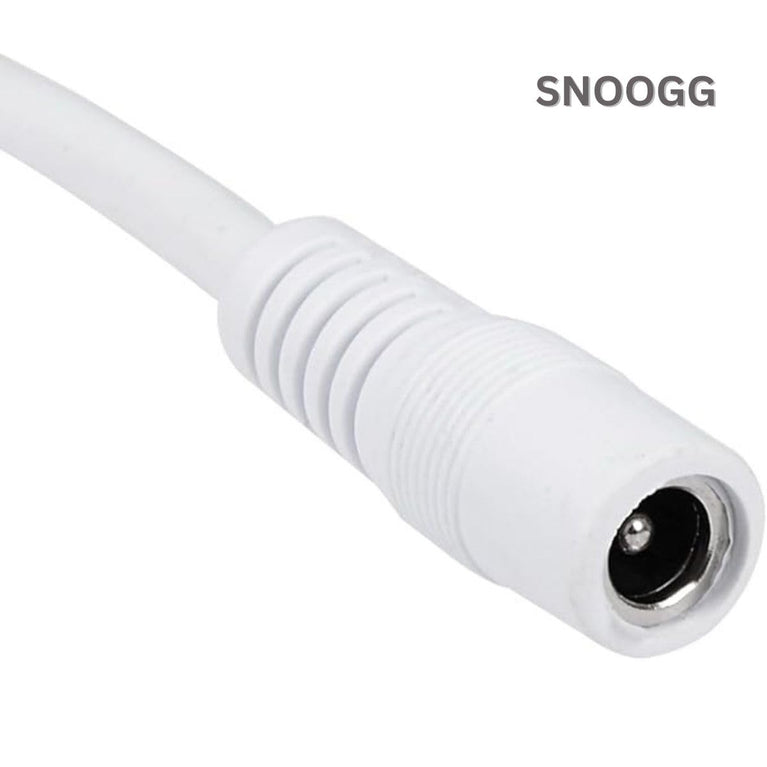 snoogg pack of 15 dc power 12v 5a female connector with 16 cm 2core wire for multiuse quick