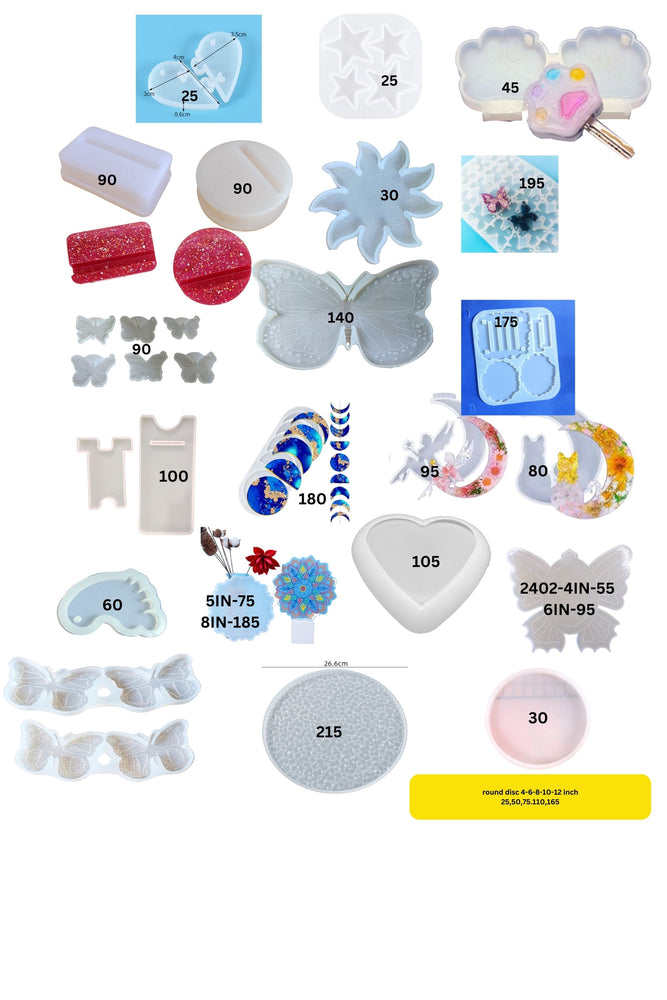 SPECIAL Festive promotion time scale offer on SNOOGG Silicone Utility and essential  Molds in Various designs and shapes.