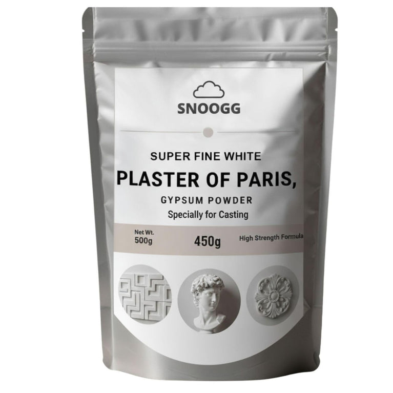 SNOOGG Silky Gypsum Plaster Powder – Ideal for Hand & Craft Molds, Sculptures, Dioramas, Pottery, and Home Décor | Premium Casting Plaster for Art, Ceramic, and Hobby Projects
