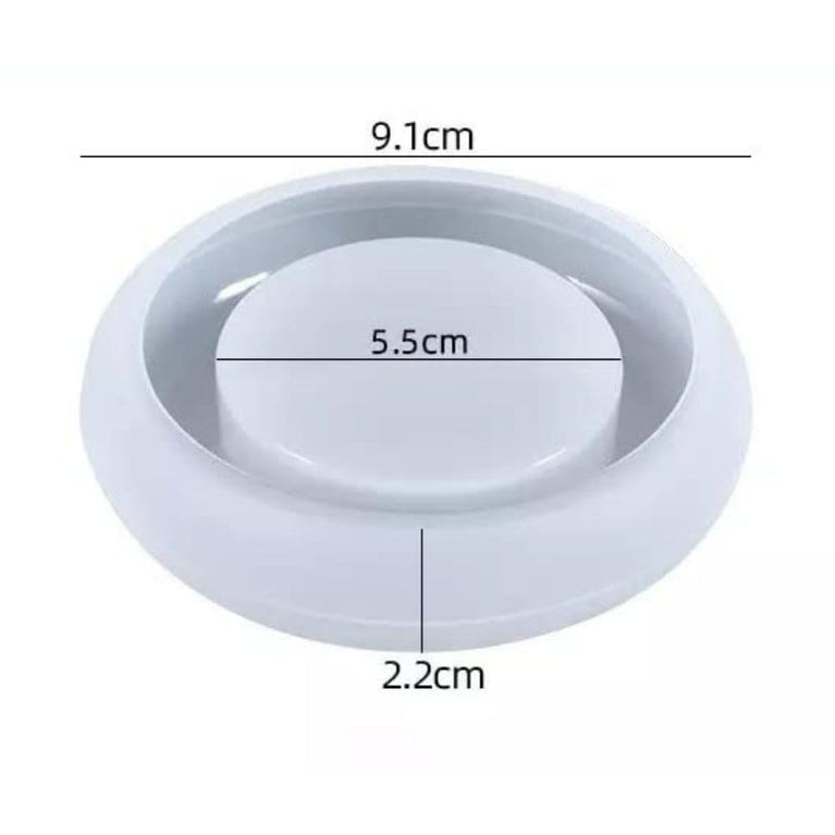 Rounded Oval Edge Tea Light Candle Holder Resin Moulds