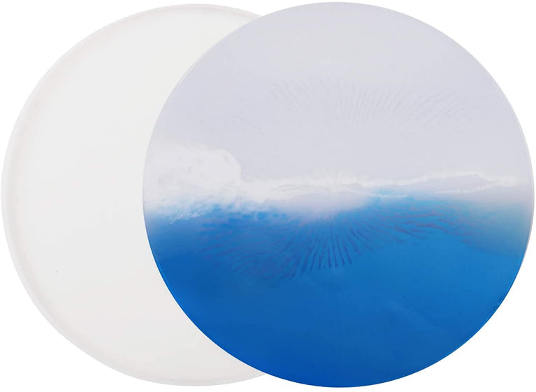 snoogg â„¢1 pack of 6 inch round disc silicone molds for epoxy resin casting for event resi