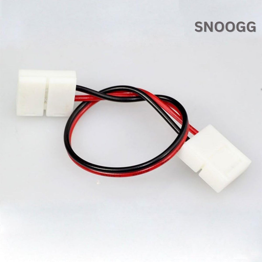 snoogg you will receive 20 pack 10 mm 2 pin led light strip extension connectors at both si