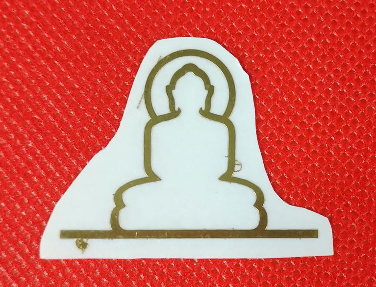 Snoogg Jainism Metal Sticker : Design-516- Mahaveer Line Size : 35mm