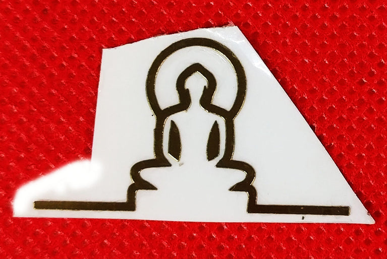 Snoogg Jainism Metal Sticker : Design-517- Mahaveer Line Work Size : 25mm