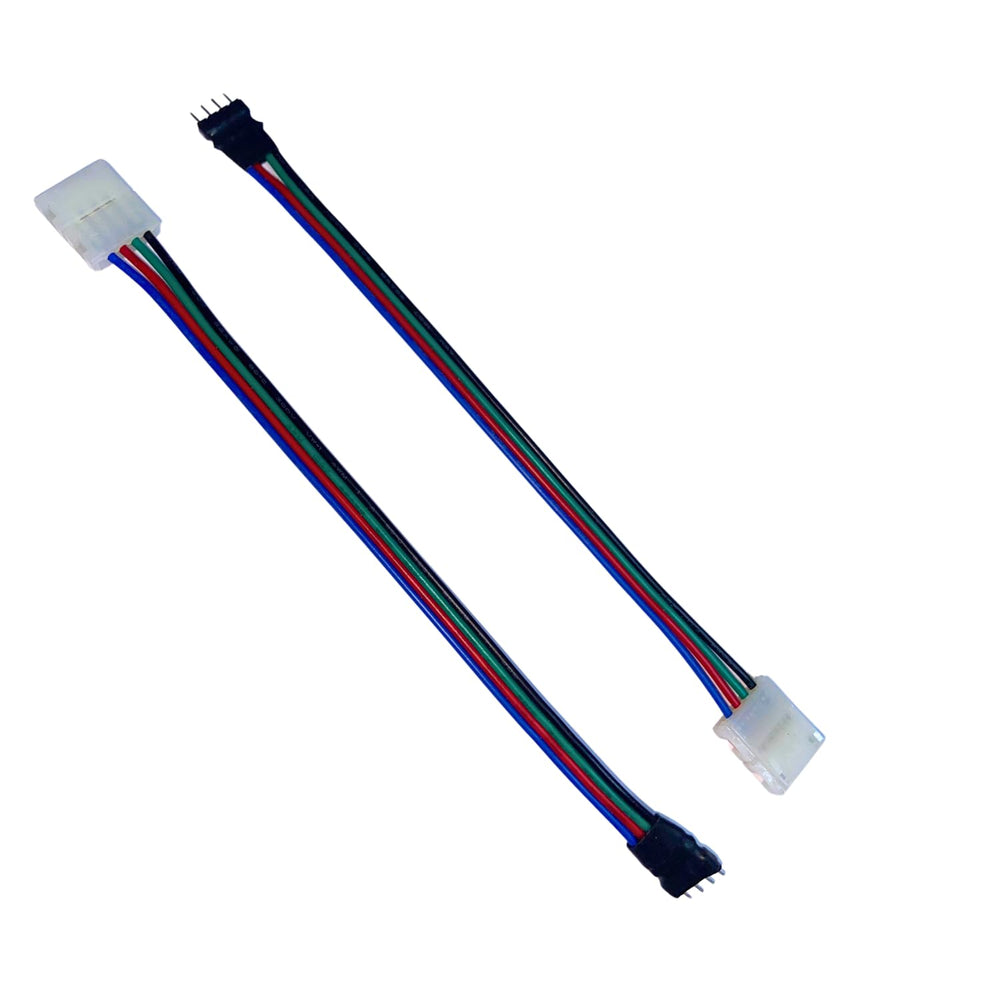 snoogg 4pin rgb led solderless connector with 4 needle pin connectors 10mm wide gapless sol