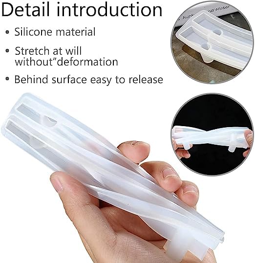 Silicone Resin mould for Tray Handel. It comes as 2 cavity pair mold. Size approx. 6 inch