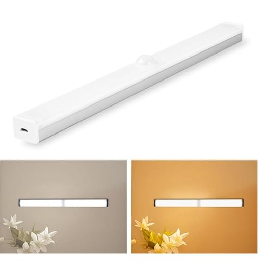 snoogg 8 inch smart led light wireless rechargeable perfect for wardrobe and under cabinet 