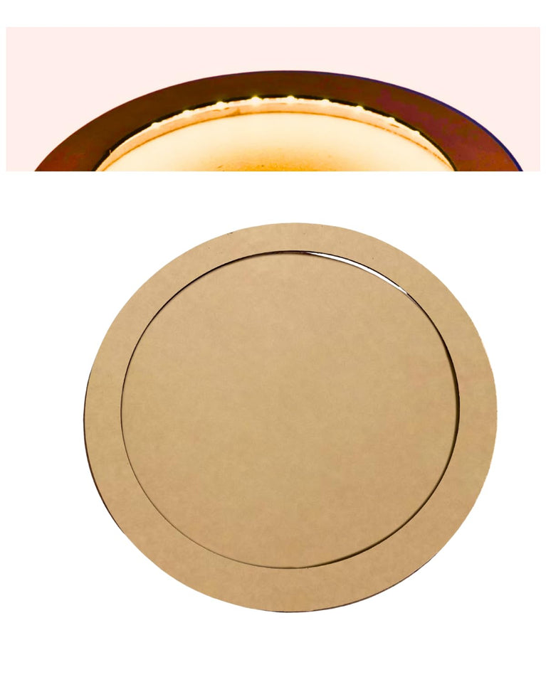 snoogg led lighted round shape display frame in 8 inch for highlighting your photos and art